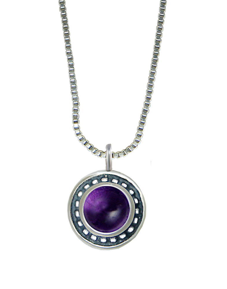 Sterling Silver Little Amethyst Pendant Necklace